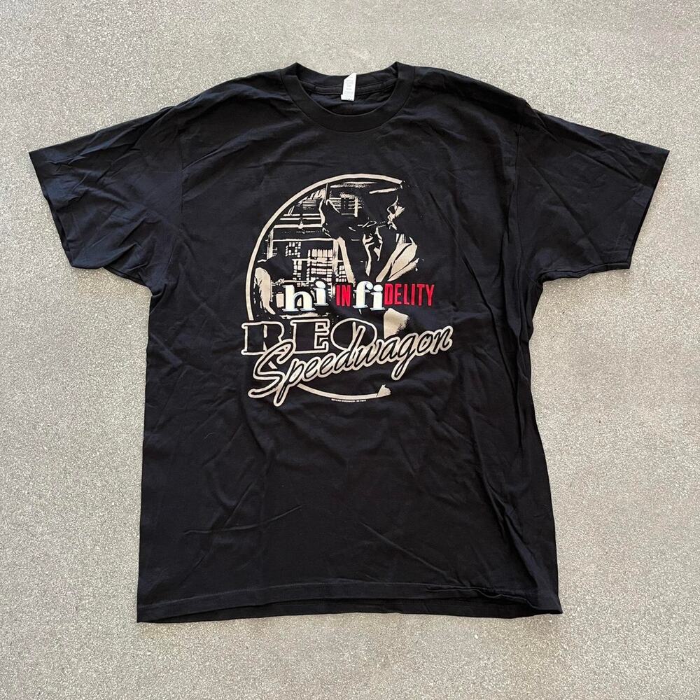 REO Speedwagon Hi Infidelity Tee Black Size Large Mens New
